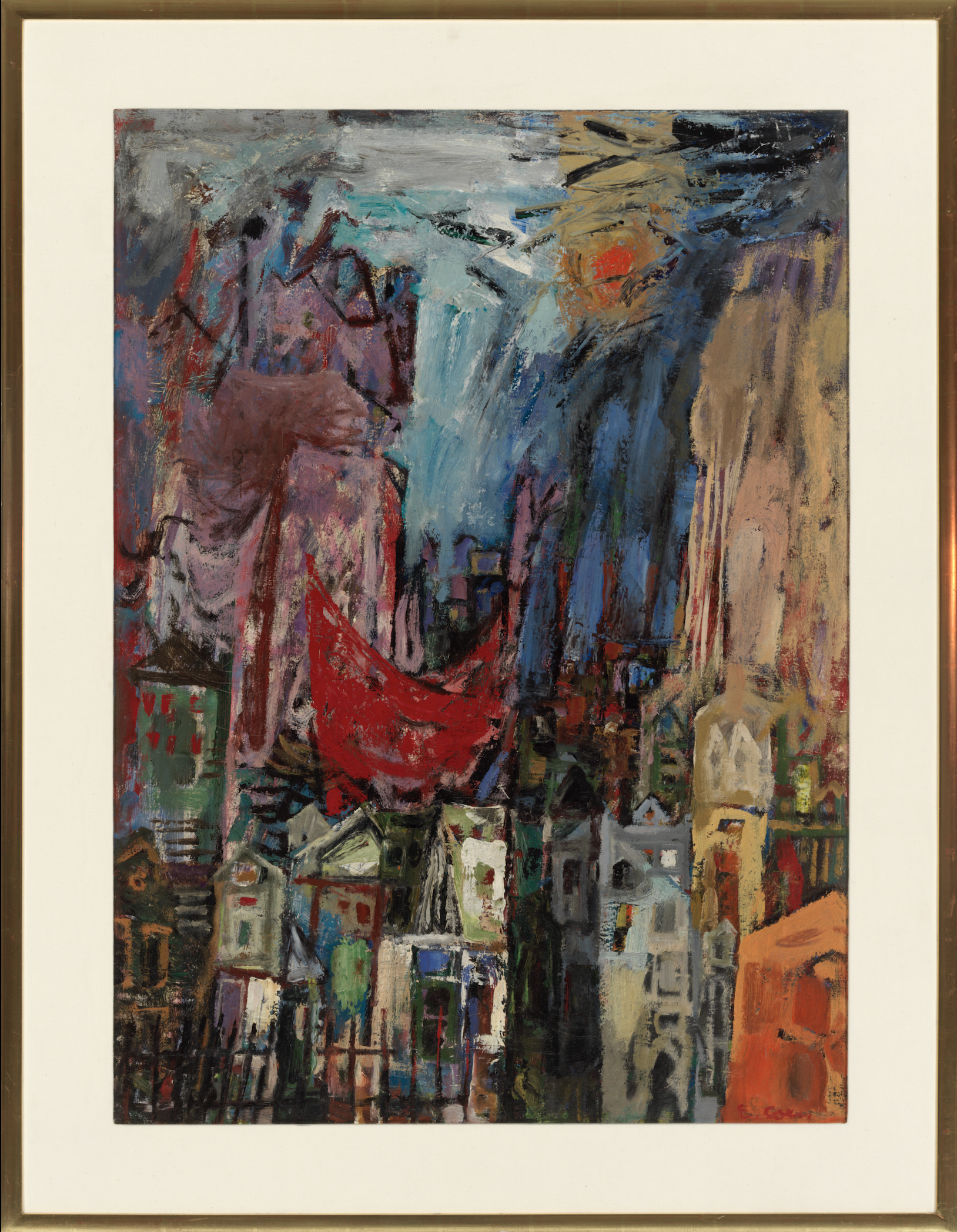 Untitled (Abstract cityscape)