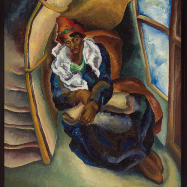 Bernece Berkman's Untitled (Woman in stairwell)