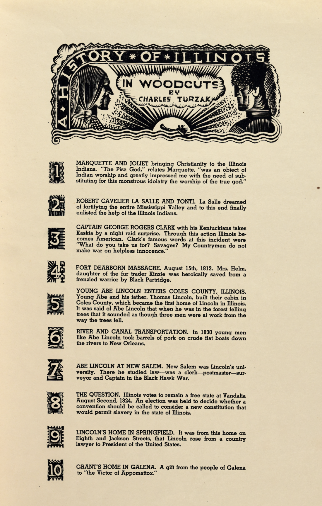 History of Illinois in Woodcuts: Introduction