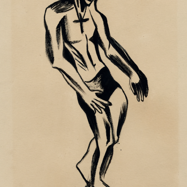 Bernece Berkman's Untitled (Man wearing a cross)