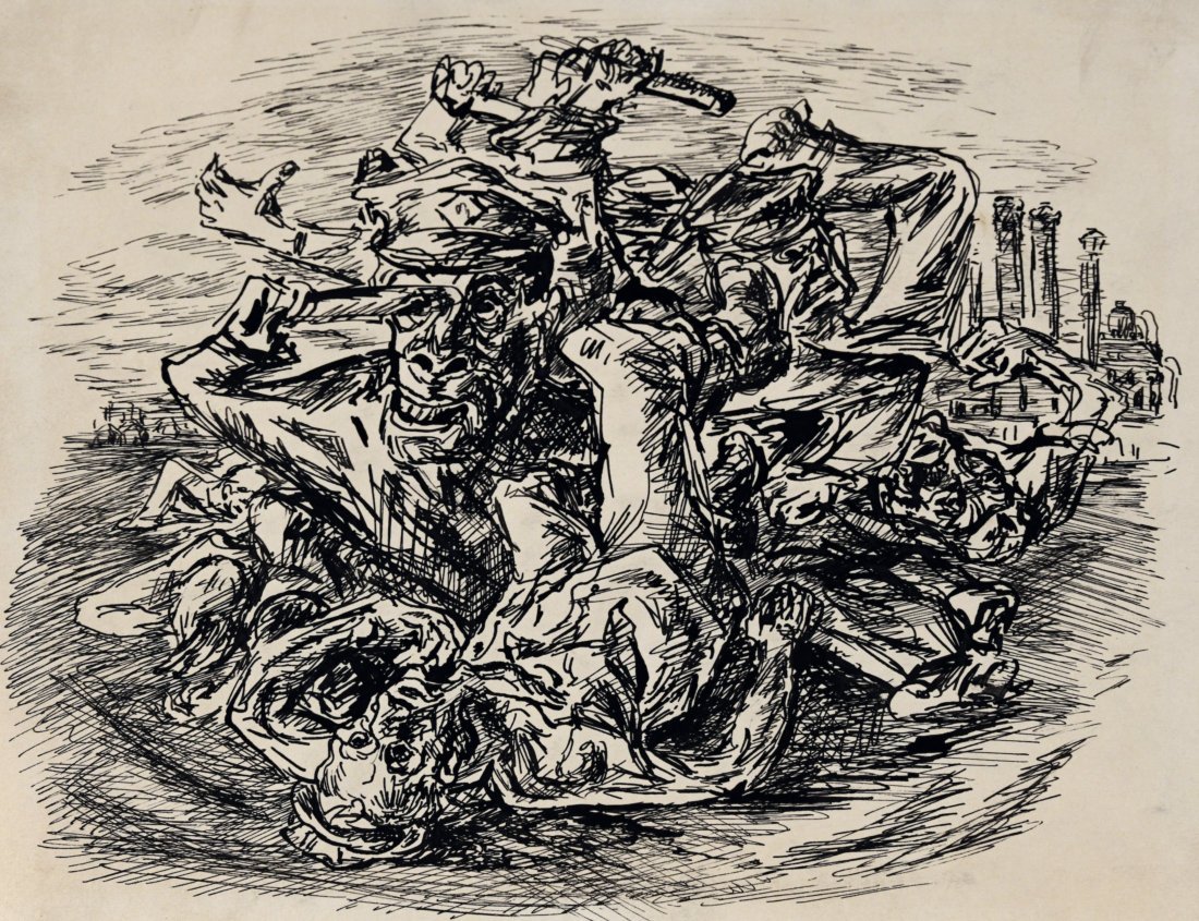 Untitled (Study for Memorial Day Massacre)