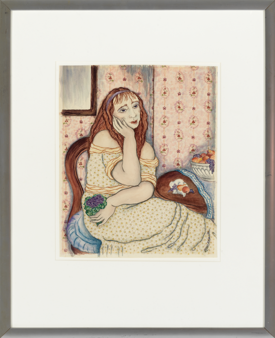 Untitled (Young Girl with Flowers)