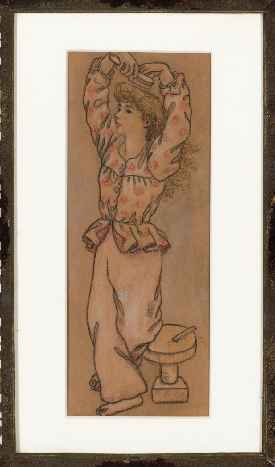 Untitled (Study for Girl in the mirror)