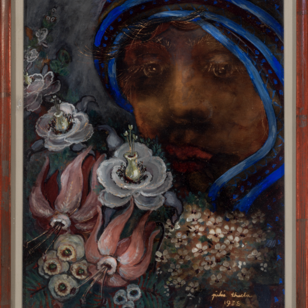 Julia Thecla's Untitled (Woman with flowers)