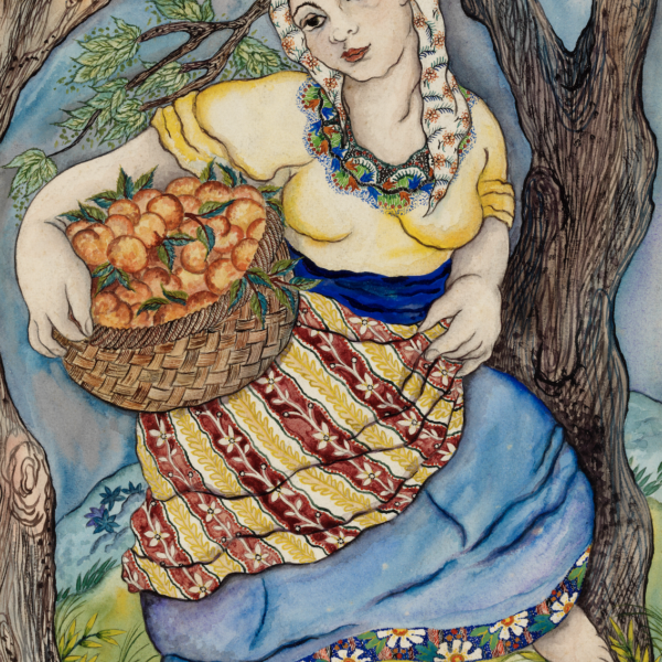 Fritzi Brod's Untitled (Woman with oranges)