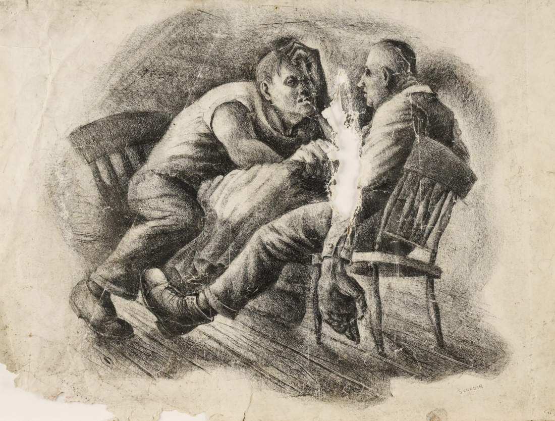 Untitled (Study of Two Men in Chairs)