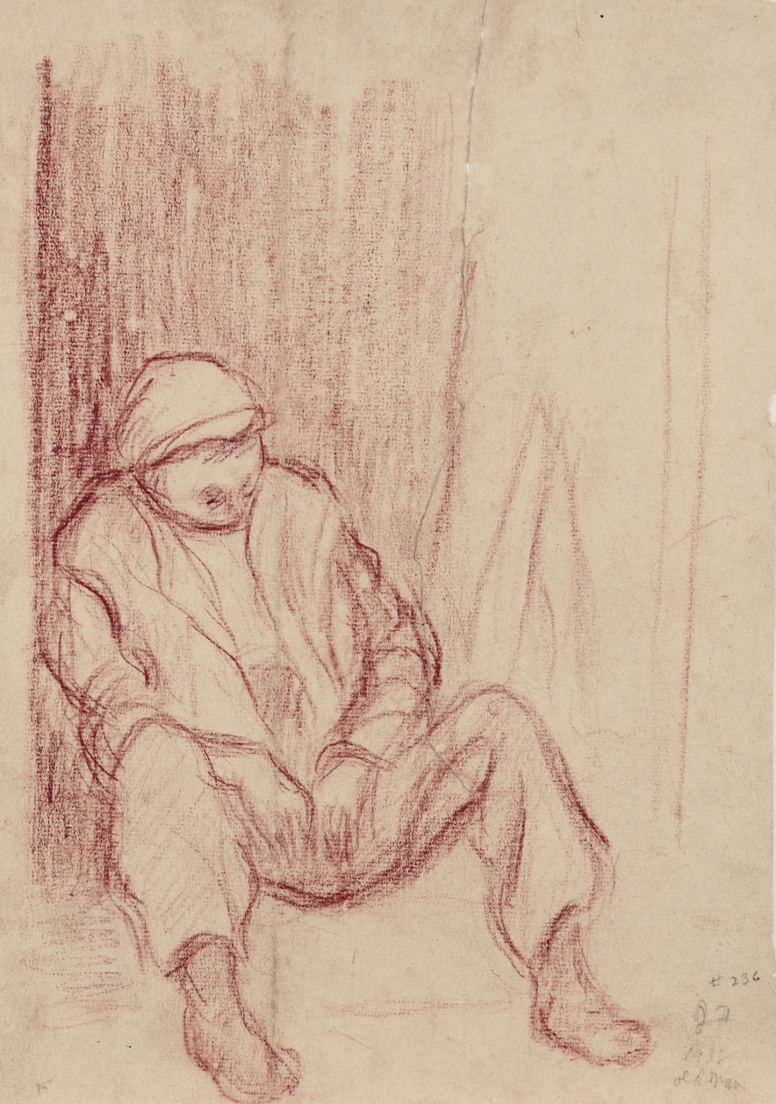 Untitled (Man against a wall)