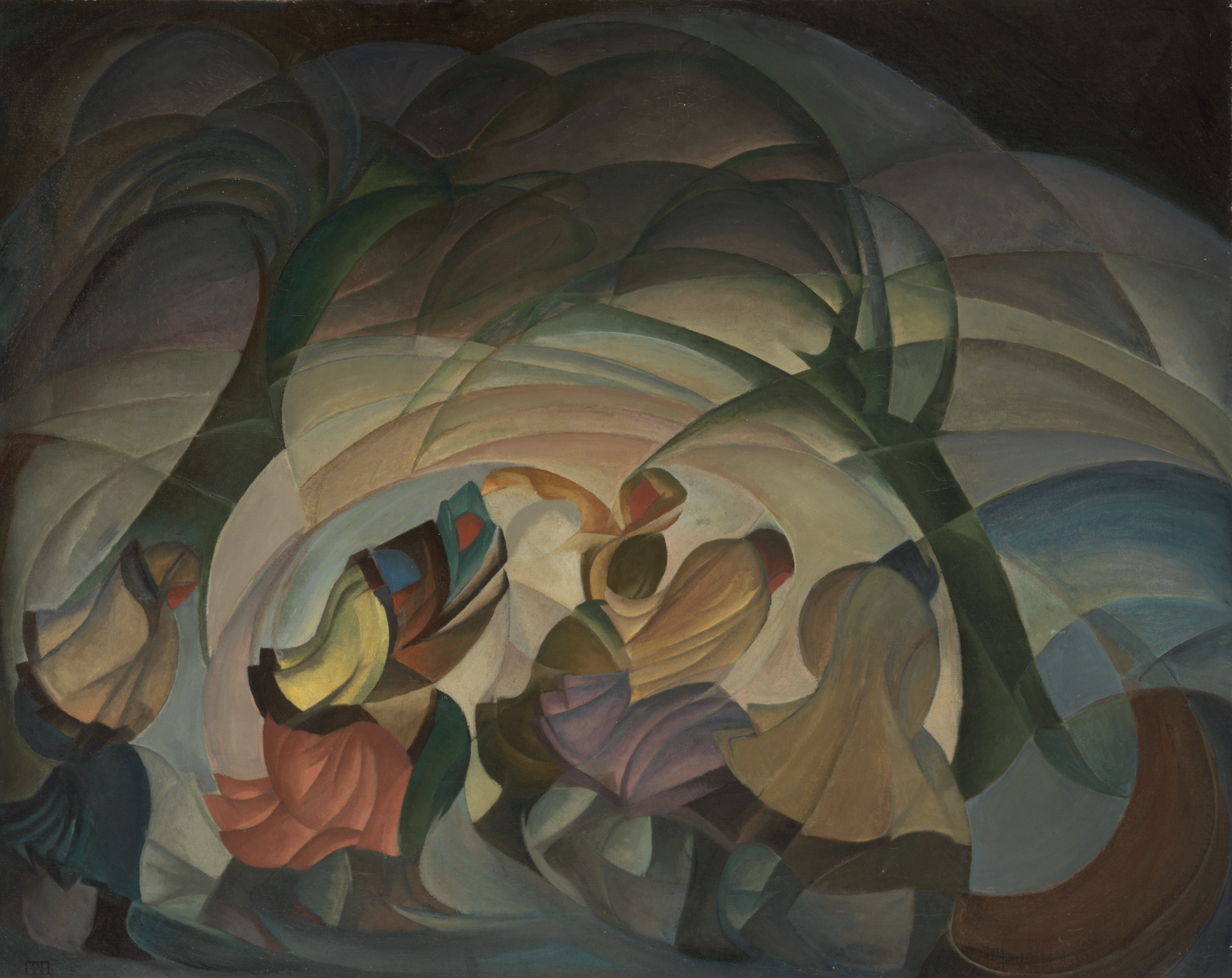 Untitled (Figures Fleeing)