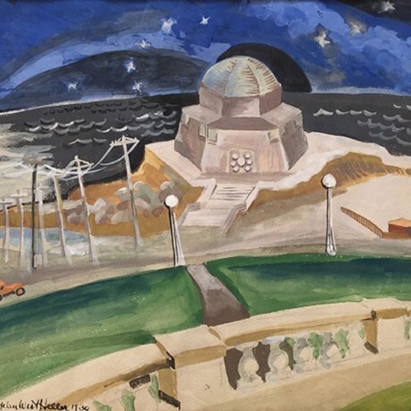 Helen West Heller's Untitled (Building on the Beach at Night)