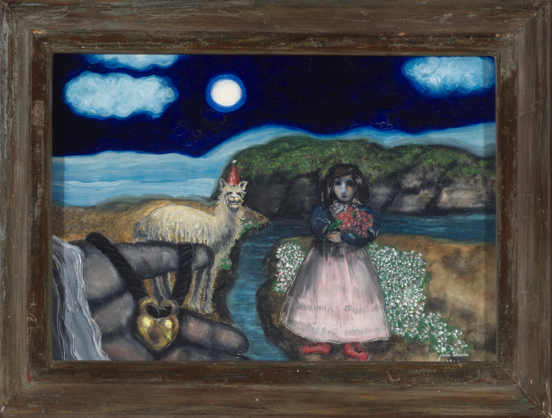 Girl and Llama
