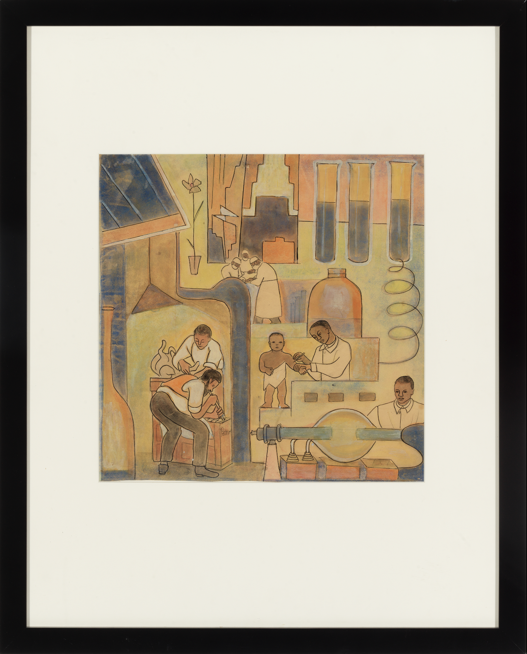 Mural Study - The Negro’s Contribution to Medicine and Veterinary Science