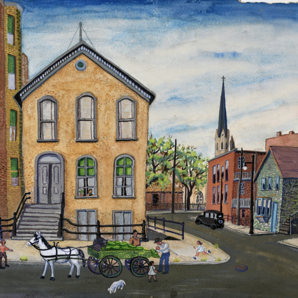 Ethel Spears's Street with Watermelon Peddler (Yellow House)