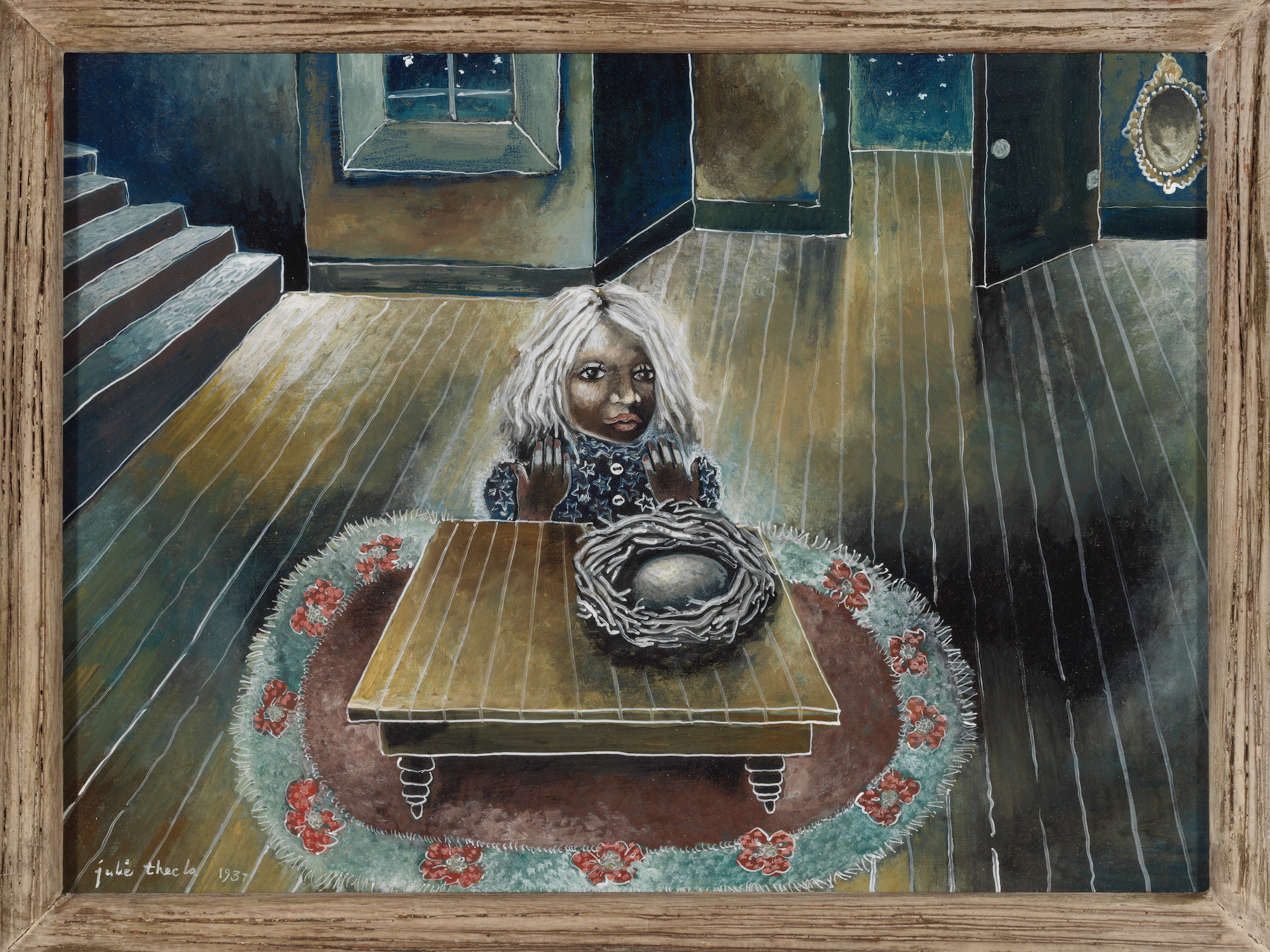 Untitled (Girl with nest egg)