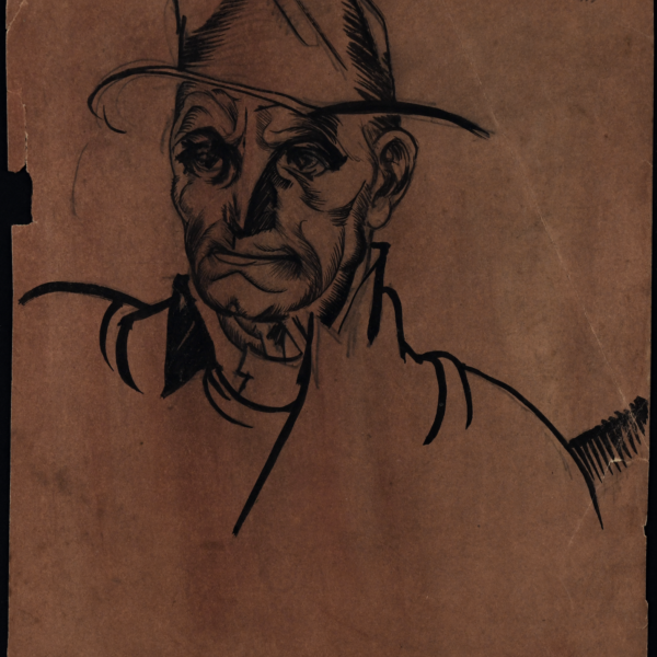 Edgar Miller's Untitled (Man with hat)