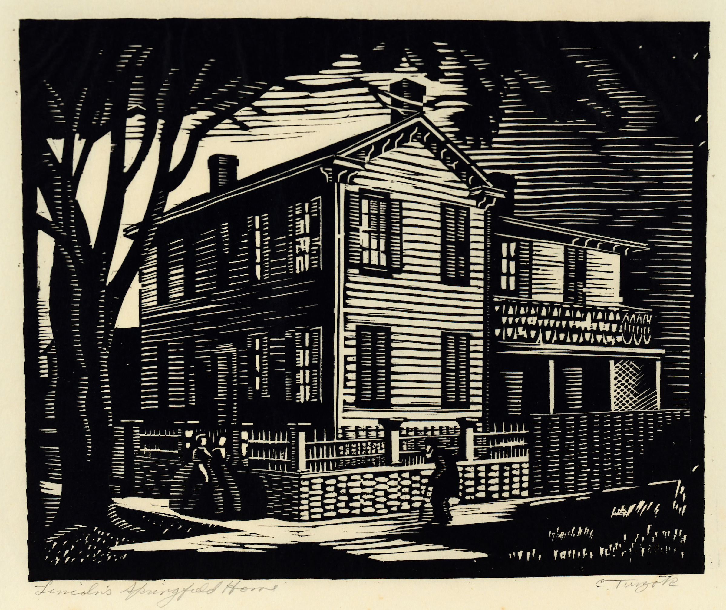 History of Illinois in Woodcuts, 09: Lincoln’s Home in Springfield