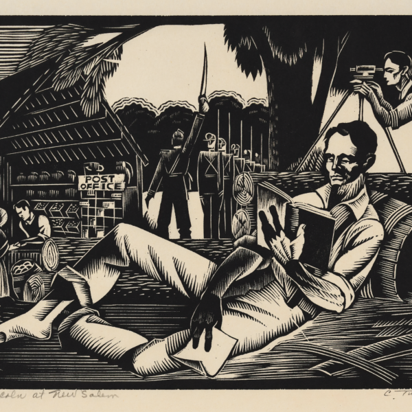 Charles Turzak's History of Illinois in Woodcuts, 07: Abe Lincoln at New Salem