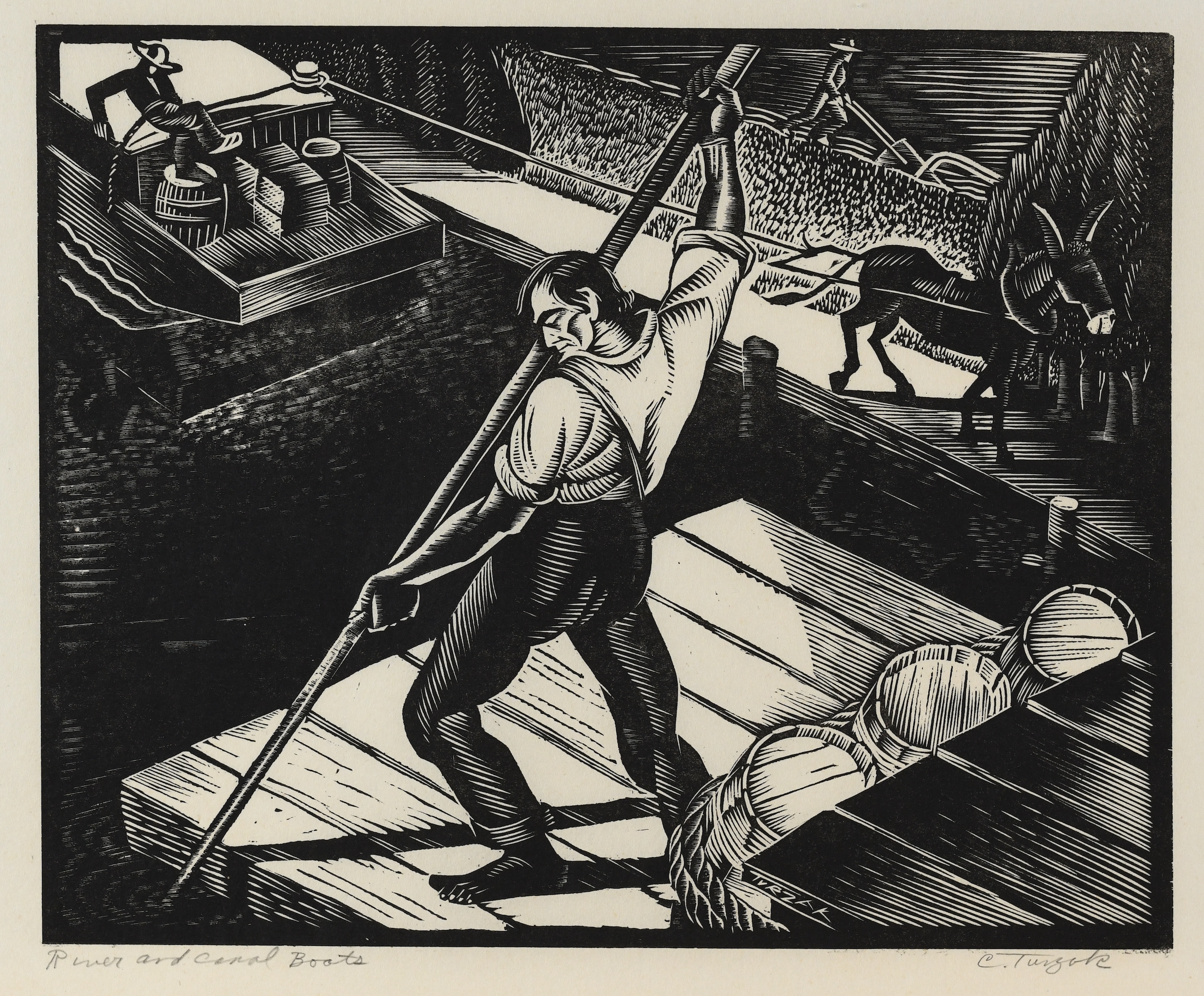 History of Illinois in Woodcuts, 06: River and Canal Transportation