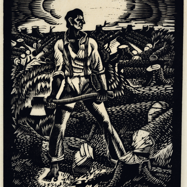 Charles Turzak's History of Illinois in Woodcuts, 05: Lincoln the Railsplitter