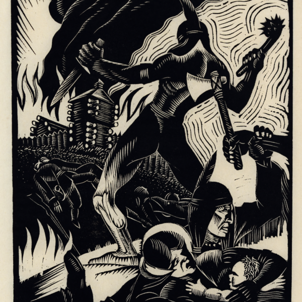 Charles Turzak's History of Illinois in Woodcuts, 04: Fort Dearborn Massacre