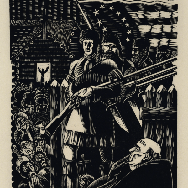 Charles Turzak's History of Illinois in Woodcuts, 03: Captain George Rogers Clark