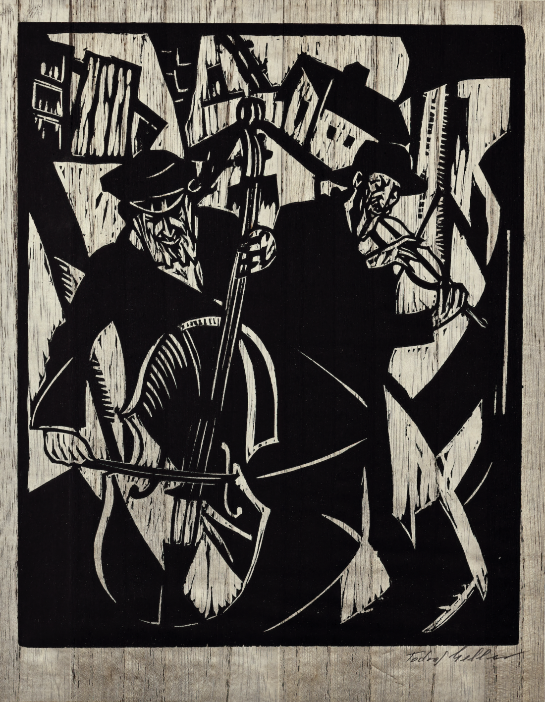 Yiddish Motifs, 7: Yiddle Mit’n Fiddle, Berl Mit’n Bass . . .