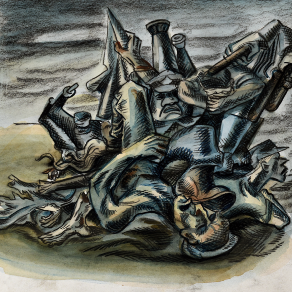 Robert White's Untitled (Study for Memorial Day Massacre; color)