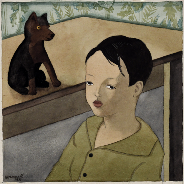 Hazel Hannell's Boy with Dog