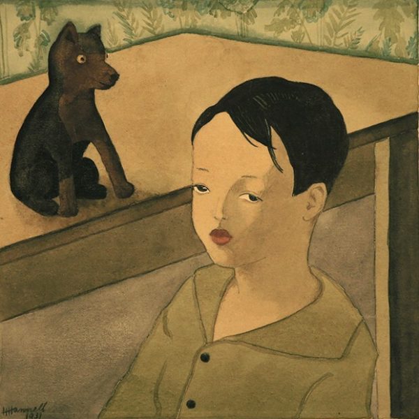 Hazel Hannell's Boy with Dog